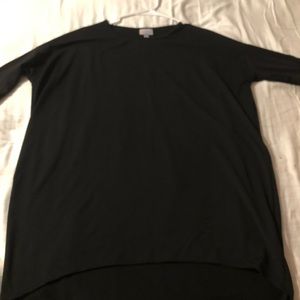 Lularoe Solid Black Irma Tunic Size XS
